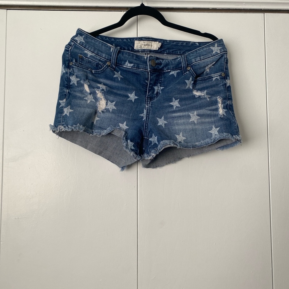 Torrid Star Print Blue Denim Jeans